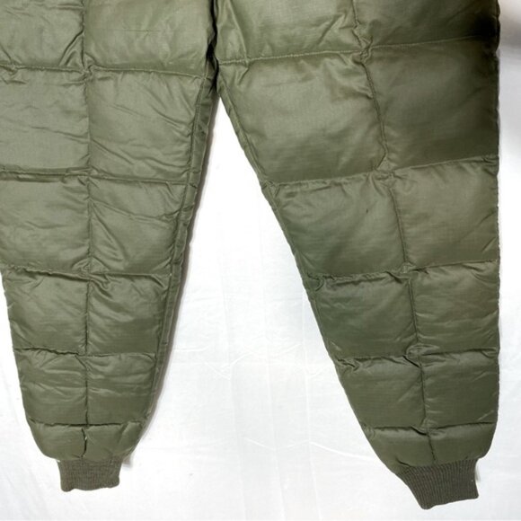 Vintage Pioneer Brand Sportswear Green Quilted Down Filled Snow Pants S - Picture 12 of 16